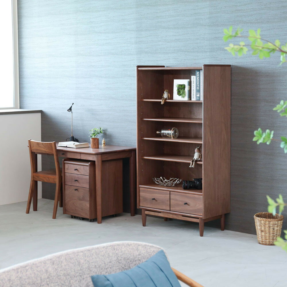 【ふるさと納税】旭川家具 MUKU工房オリジナル ジャム オープンキャビネット ウォールナット_04900 | インテリア ファニチャー 人気 おすすめ 送料無料