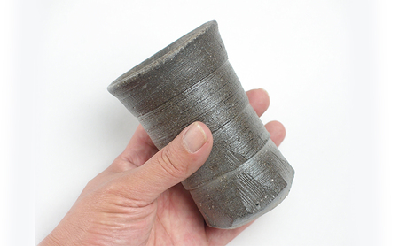寒風須恵器 ビアマグ（作：末廣 学） 