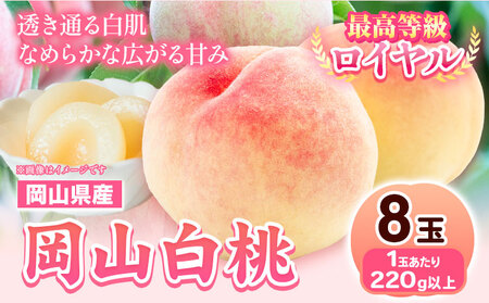 岡山白桃 8玉【配送不可地域あり】