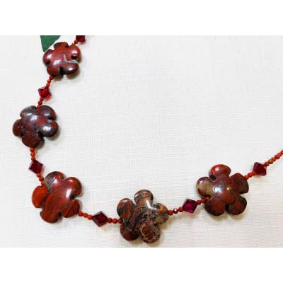 ふるさと納税 小山市 ポピージャスパーのフラワーネックレス |  | 02