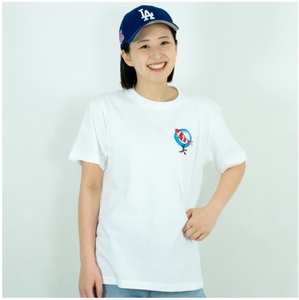 14P129-1 小千谷市 マンホールTシャツ 白（ホワイト） 錦鯉【Sサイズ】 紅白 新潟県小千谷市