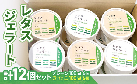 ジェラート レタスジェラート ヘルシー 野菜 きなこ ジェラート【12個】