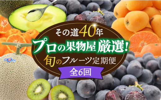 【6回定期便 偶数月コース】＜2026年2月～初回発送＞フルーツ定期便 旬のフルーツをセット / ハウスびわ メロン ぶどう 巨峰 みかん など / 定期便 旬 フルーツ 果物 春フルーツ 夏フルーツ 秋フルーツ 冬フルーツ / 南島原市 / 贅沢宝庫 [SDZ022]