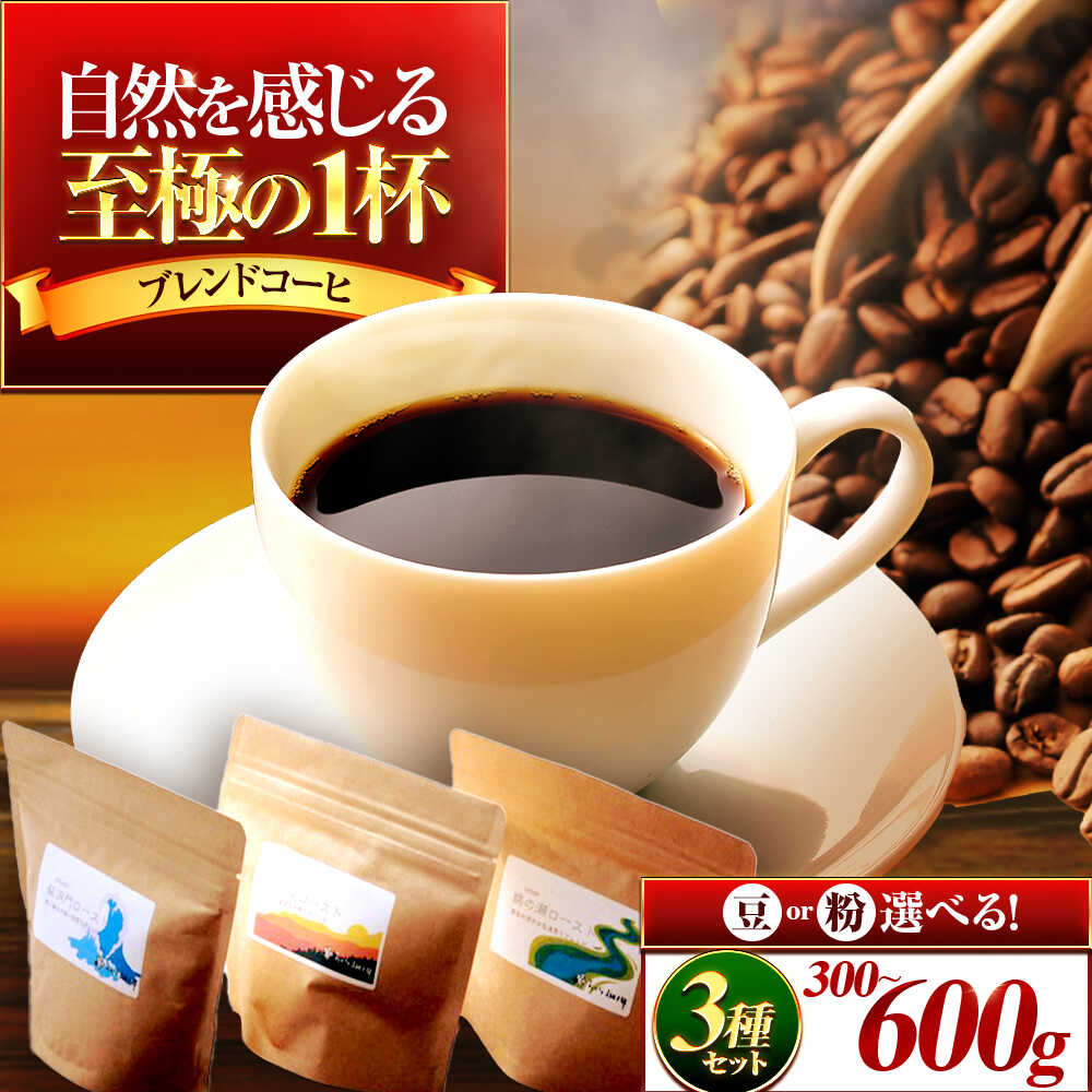 【ふるさと納税】 【豆or粉・容量が選べる】珈琲 小浜セット（3種：蘇洞門・久須夜・鵜の瀬）／ コーヒー コーヒー豆 セット 飲み比べ 小浜市 / topiv [BFAI015-018]