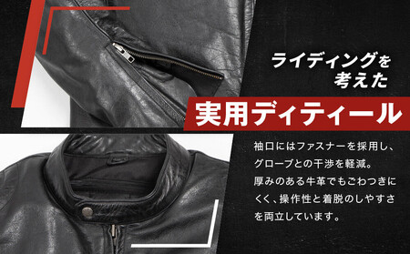 【デグナー】インナーが着脱できるレザージャケット[25WJ-1] ブラック Mサイズ｜京都 バイクギア 人気ブランド ジャケット バイク