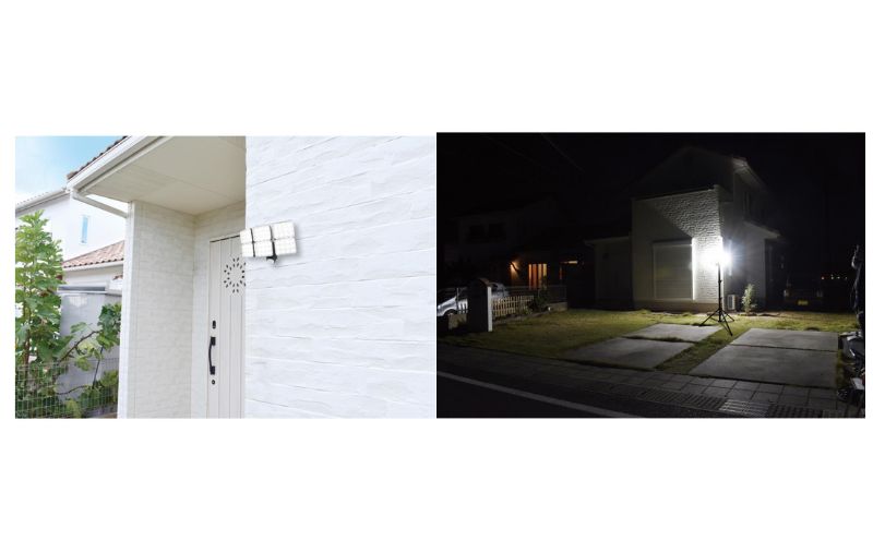 大進 LEDセンサーライト6灯式 極 DLA-10T600 防犯ライト 100V 防雨 屋外 人感センサー 4939736903247