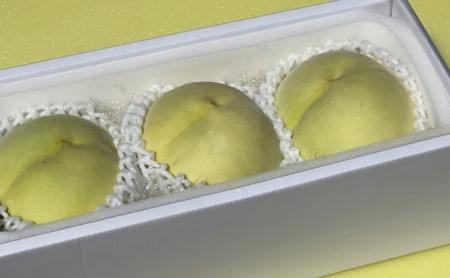 桃 先行予約 白桃 冬美白 とうびはく 3玉 1玉約350g もも モモ 桃