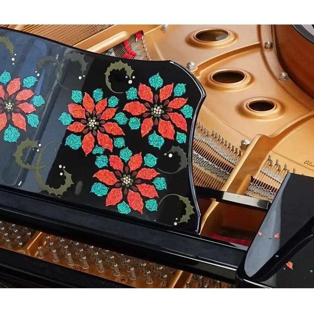 【真和楽器】京都伝統工芸による彩輝光蒔絵ピアノ「冬の笑美」モデル｜京都 伝統技術 ピアノ