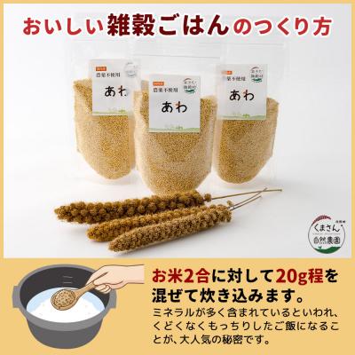 ふるさと納税 北秋田市 雑穀 あわ 計600g(200g×3袋)秋田県 北秋田市産|kgrl-00022 |  | 03