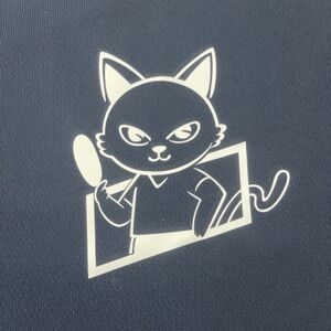 JTTA公認　卓球ユニフォーム【男女兼用(ドライ):Sサイズ】ねこ　ネイビー【1513876】