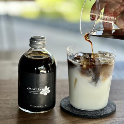 ふるさと納税 太田市 マグノリアコーヒー/スペシャルティコーヒーのカフェ・オレのもと(濃縮タイプ)「無糖」 2本セット