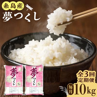 ふるさと納税 糸島市 【全3回定期便】糸島産 夢つくし 10kg 糸島市/三島商店 [AIM011]