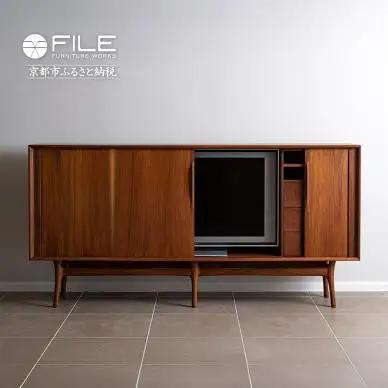 【FILE FURNITURE WORKS】キャビネット（SHUTTER TV CABINET）｜京都 家具 人気ブランド 国産家具