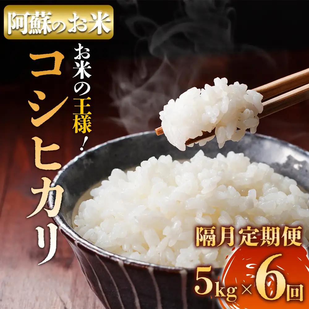 【定期便隔月6回】R7年産コシヒカリ 5kg プロ厳選の産地直送米 白米 お米 人気 美味しい 白ご飯 こだわり 農業 甘味 香り ツヤ お米の王様 熊本県 阿蘇市