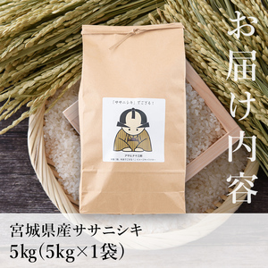 【令和8年産 新米】＜先行予約受付中！R8年9月下旬から順次発送予定＞お米農家直送！ササニシキ 5kg お米 おこめ 米 コメ 白米 ご飯 ごはん おにぎり 宮城米 ささにしき 令和8年産 お弁当 【