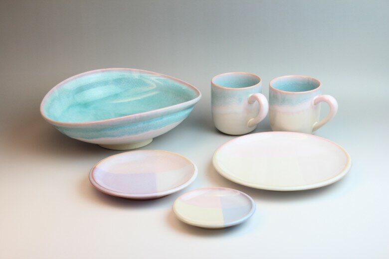 【ふるさと納税】萩焼 テーブルセット(S)