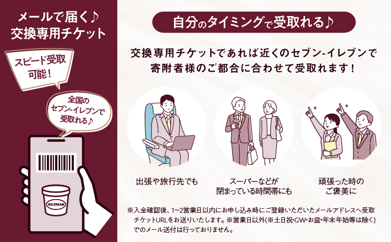 ハーゲンダッツ アイスクリーム『コンビニ交換専用チケット　2個交換（セブン-イレブン）』_H-svgift002