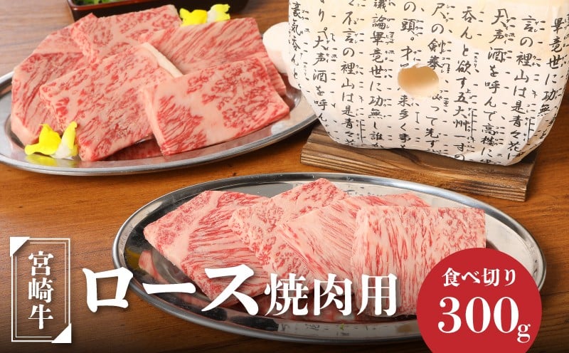 
            宮崎牛ロース焼肉用300g  K01_0006_1
          