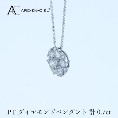 ふるさと納税 泉佐野市 アルカンシェル プラチナダイヤペンダント 計0.7ct【鑑別書付き】 J061 |  | 02
