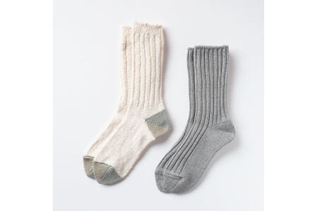 012SOUKI SOCKS Puffy・Woodyソックスセット/Sサイズ///靴下 くつした ソックス くつ下 足元 レディース 婦人 メンズ 紳士 おしゃれ シンプル カジュアル 肌触り ふっくら 日本製 奈良県 広陵町