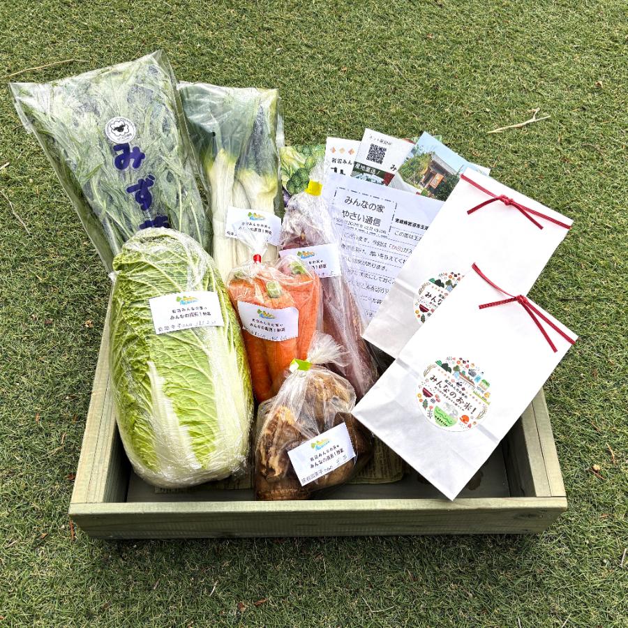 ＜岩沼みんなの家＞「みんなのお米！」2kg・「みんなの直売！野菜」5～6種セット詰め合わせ