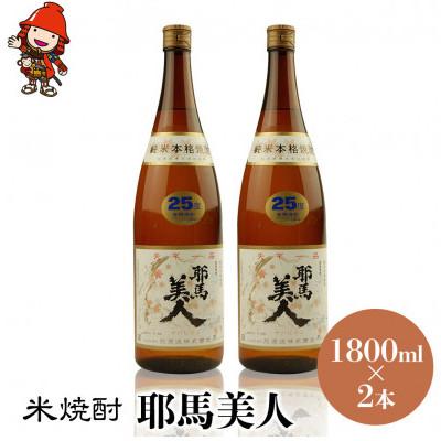 ふるさと納税 中津市 【毎月定期便】米焼酎　耶馬美人25度　 1,800ml×2　全3回
