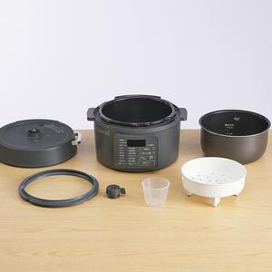 電気圧力鍋 アイリスオーヤマ 3L | PC-MB3-H グレー ｜ 電気圧力鍋 新生活 ひとり暮らし