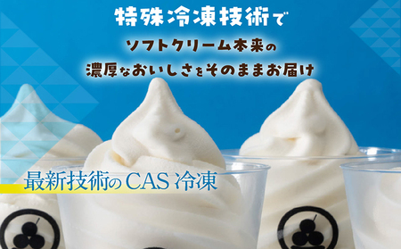 常滑牛乳のミルクソフトクリーム6コ(CAS冷凍アイスクリーム)訳あり・不揃い