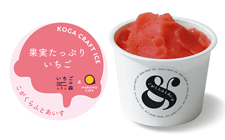 こがくらふとあいす＆　8個セット（牛乳＆いちご）| ギフト　アイス　HARIO　ハリオ　いちご　牛乳　デザート　スイーツ　茨城県　古河市　送料無料　詰合せ_FU75　※北海道・沖縄・離島への配送不可