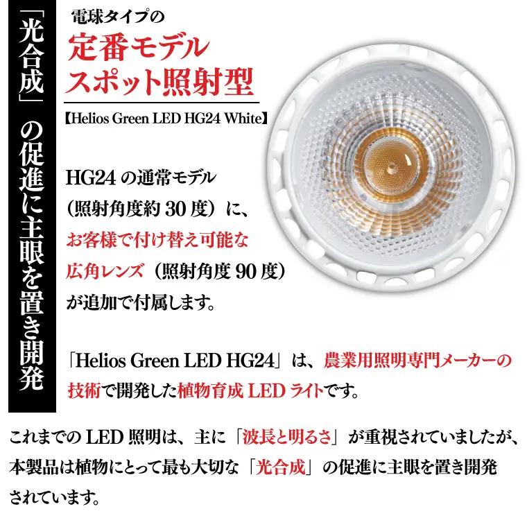 BN023-1　電球タイプの定番モデル10個セット。あらゆる植物・野菜・果樹にオールマイティーに使用できます。「ヘリオスグリーンLED (ホワイト)」