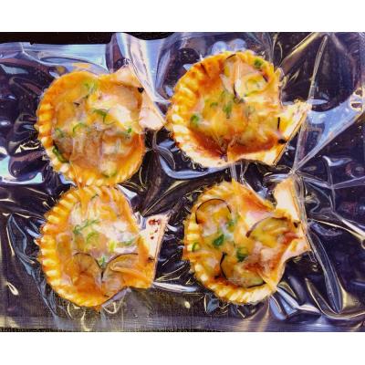 ふるさと納税 土佐清水市 野菜盛り!ヒオウギ貝の黄金焼き(4個入×3パック)冷凍 魚貝 おかず 惣菜 おつまみ【R00774】 |  | 02