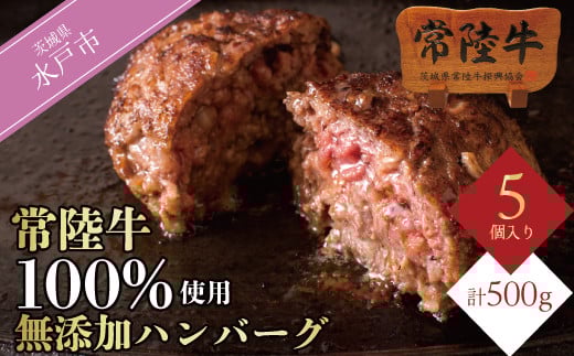 ＼最短翌日〜5営業日以内発送／ 常陸牛100% ハンバーグ 無添加 5個 セット ギフト 食べ物 肉 10000円 手捏ね 焼くだけでレストランの味 冷凍 小分け ※離島への配送不可（北海道、沖縄本島は配送可能）（DU-6）