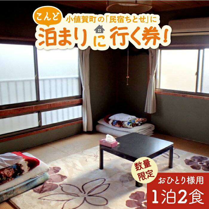 【ふるさと納税】こんど「民宿ちとせ」に泊まりに行く券（宿泊1泊2食/1名様）＜民宿ちとせ＞ [DAX001] 宿泊 1泊2食 1名 数量限定 長崎 五島列島 小値賀 旅館 島旅 島 宿泊 民宿 堪能 常温