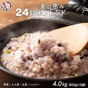 麦の恵み24穀米ブレンド 4kg(800g×5袋)