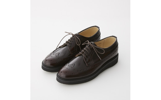ハルタ ウイングチップ ポストマンタイプシューズ men's ダークブラウン 26.5cm｜HARUTA 本革 定番 通学 学生 靴 ビジネス [0438]
