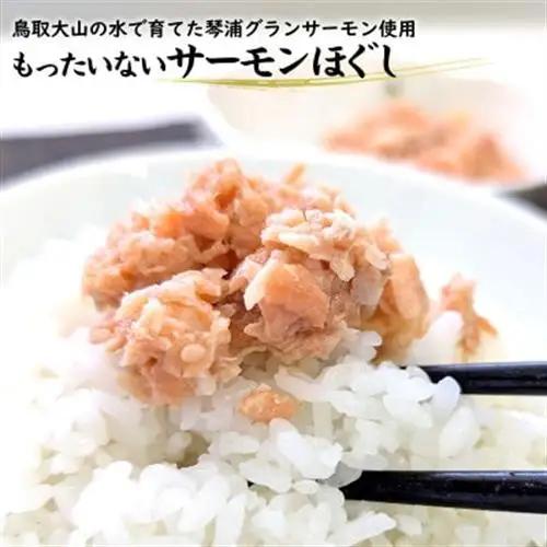 もったいないサーモンほぐし身 2本 国産 鳥取琴浦グランサーモン 無添加 無投薬養殖で安心 訳あり【配送不可地域：離島】【1636197】