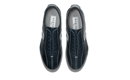 紳士靴 / ドライビングシューズ【NEGRONI(ネグローニ)】（カラー：ブルー&シルバー、サイズ：25.5cm）【041-001-3-4】