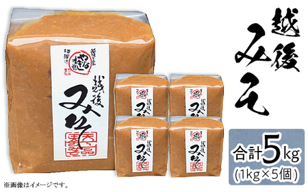 81-17A越後みそ　1kg×5個