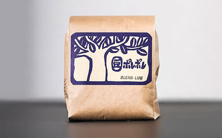 コーヒー 【全12回定期便】【豆のまま】豆ポレポレオリジナルブレンド ブレンドライフ 150g  BCAW015 
