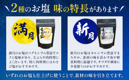 千葉県 勝浦市 満月の刻 100g と 新月の煌 100g 各5袋 セット 【配送不可地域あり】 《90日以内に出荷予定(土日祝除く)》 塩 勝浦塩 調味料