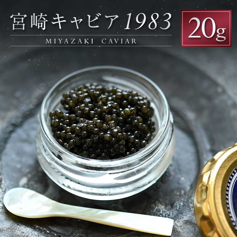 宮崎キャビア1983 計20g 贈答品 宮崎県産 高級 魚卵 国産【E247】
