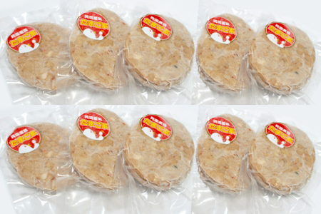 【浅沼養鶏場】チキンハンバーグ 約120g×10枚 (約1,200g) 農場直営親鶏肉使用 (AJ018)