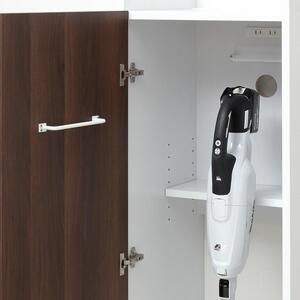 クリーナーグッズ収納 ブラウン