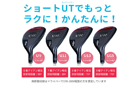 【左打ち・女性用】FLIT-BOX７　ユーティリティ：レディース　番手U15　シャフト硬さL（レディース）