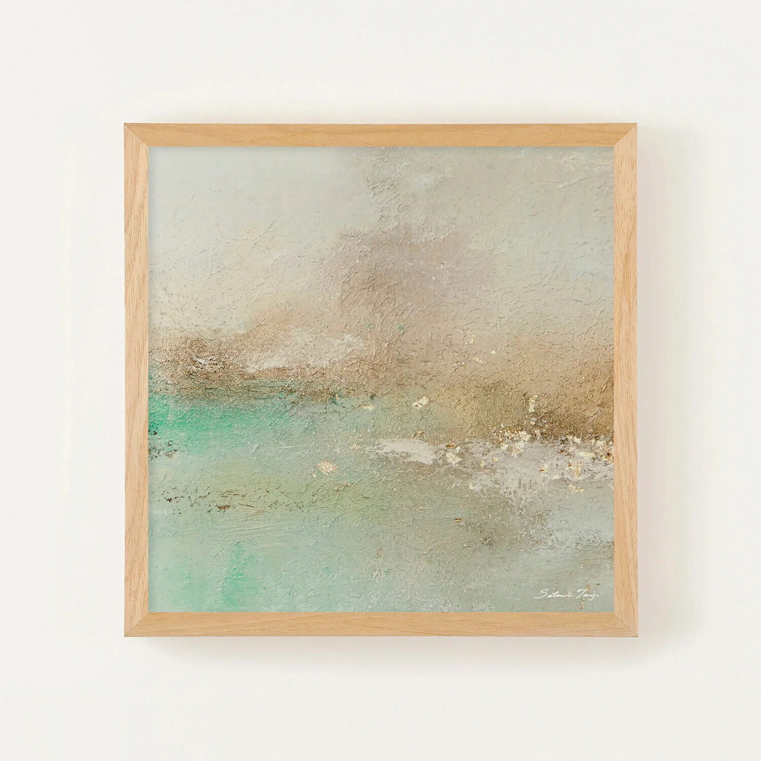 【ふるさと納税】アートフレーム「HOMELAND」30cm角 ナチュラル