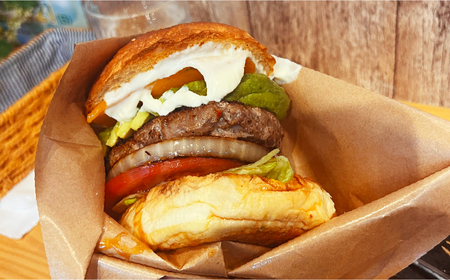 &BURGER.グルメバーガーお食事券 2,000円分［あらかわ遊園前］【032-002】