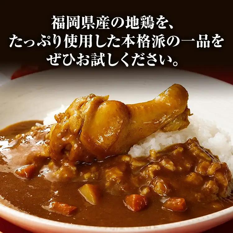 はかた地どり 手羽元カレー中辛 (レトルト・3食) はかた地どり
