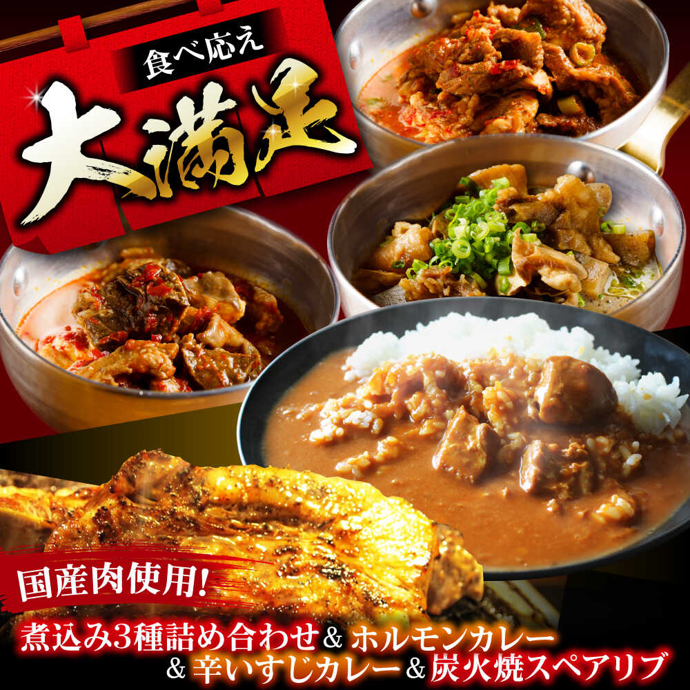 【ふるさと納税】よしもと返礼品フルセット 冷凍 お取り寄せ グルメ 骨付き肉 温めるだけ 人気 ギフト 贈答 簡単 カレー カレーライス 牛スジカレー レトルト レトルトカレー お肉 肉 惣菜 おつまみ おかず 食品 豚肉 豚 牛肉 大阪府高槻市/SCYグループ株式会社[AOEG006]