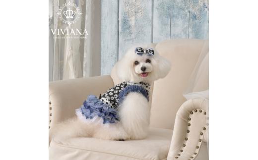 ドッグウェア「VIVIANA」デニムワンピース　/　Black