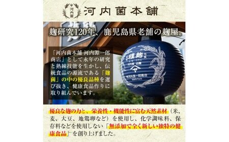 C5-029-A 《通常便》茶麹 乳酸菌入り酵素サプリメント62粒入(計2袋)【河内菌本舗】霧島市 国産 麹 こうじ 乳酸菌 菌 酵素 サプリ 発酵 通常便